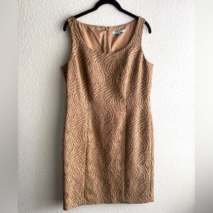 Antonio Melani Brown Zebra Shift Dress